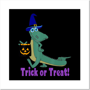 Cute Bayou Louisiana Alligator Halloween Gift Posters and Art